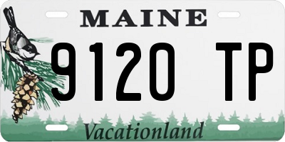 ME license plate 9120TP