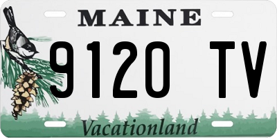 ME license plate 9120TV
