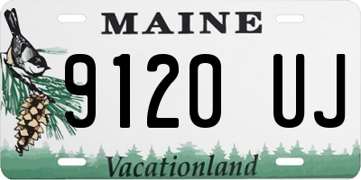 ME license plate 9120UJ