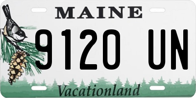 ME license plate 9120UN