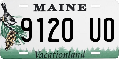ME license plate 9120UO