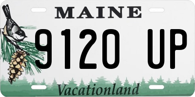 ME license plate 9120UP