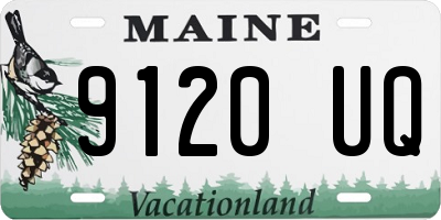 ME license plate 9120UQ