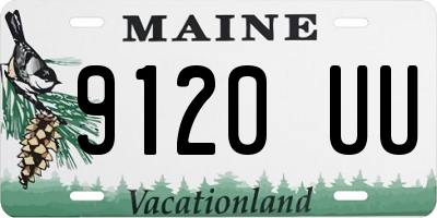 ME license plate 9120UU