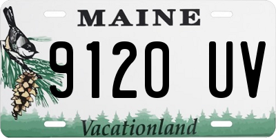 ME license plate 9120UV