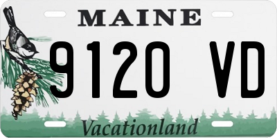 ME license plate 9120VD