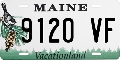 ME license plate 9120VF