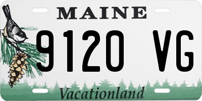 ME license plate 9120VG