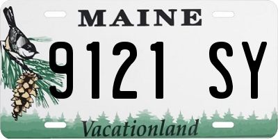 ME license plate 9121SY