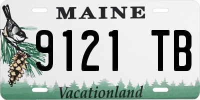 ME license plate 9121TB