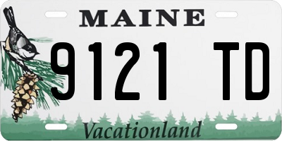 ME license plate 9121TD