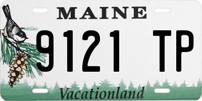 ME license plate 9121TP