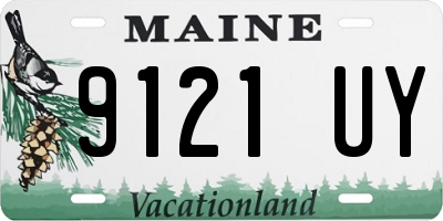 ME license plate 9121UY