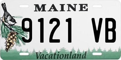 ME license plate 9121VB