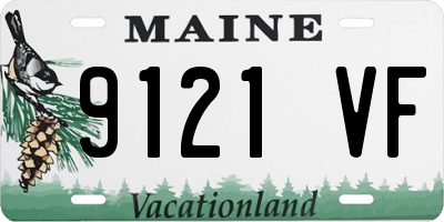 ME license plate 9121VF