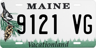 ME license plate 9121VG