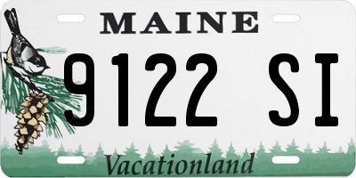 ME license plate 9122SI