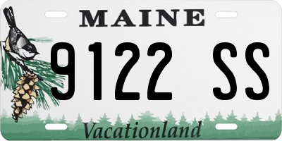 ME license plate 9122SS