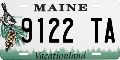 ME license plate 9122TA