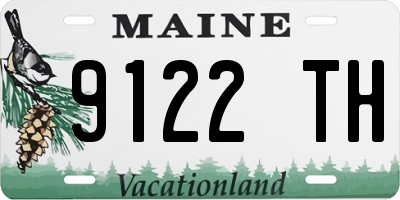 ME license plate 9122TH