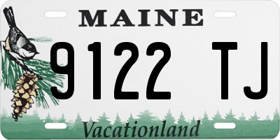 ME license plate 9122TJ