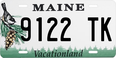 ME license plate 9122TK