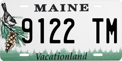 ME license plate 9122TM