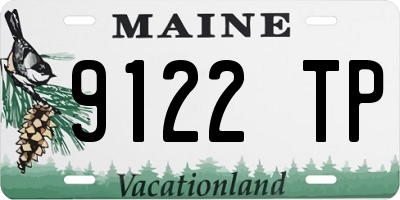ME license plate 9122TP