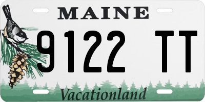 ME license plate 9122TT