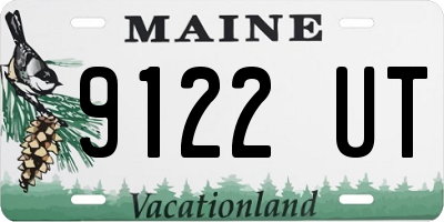 ME license plate 9122UT