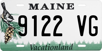 ME license plate 9122VG