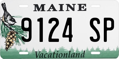 ME license plate 9124SP