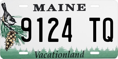 ME license plate 9124TQ