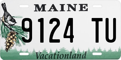 ME license plate 9124TU