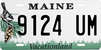 ME license plate 9124UM