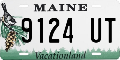 ME license plate 9124UT