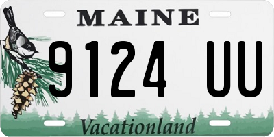 ME license plate 9124UU