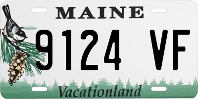 ME license plate 9124VF