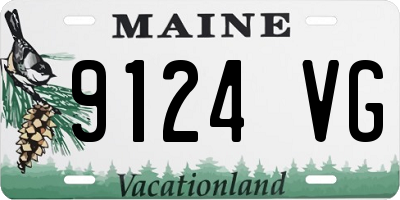 ME license plate 9124VG
