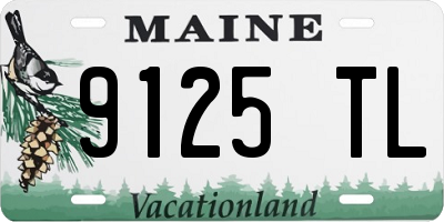 ME license plate 9125TL