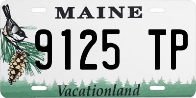 ME license plate 9125TP