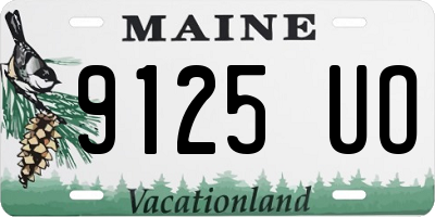 ME license plate 9125UO