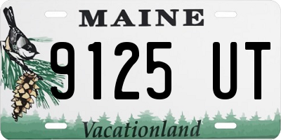 ME license plate 9125UT