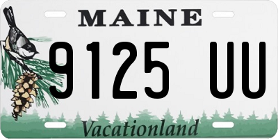 ME license plate 9125UU