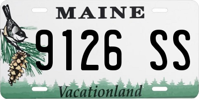 ME license plate 9126SS