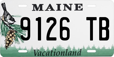 ME license plate 9126TB