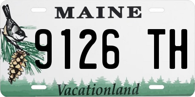 ME license plate 9126TH