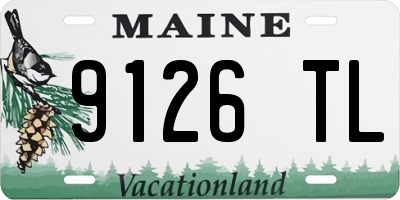 ME license plate 9126TL