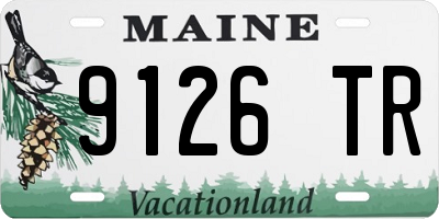 ME license plate 9126TR