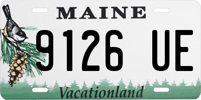 ME license plate 9126UE